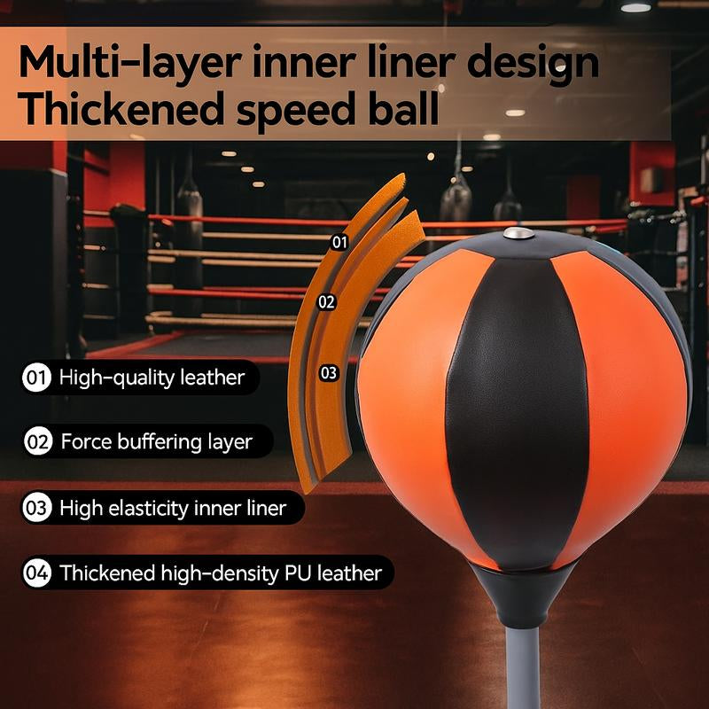 “ActiveStrike Reflex Ball – Adjustable Stand for Teens & Adults | Perfect for Home Fitness”